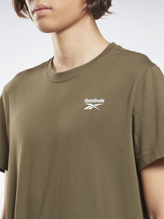 Reebok Identity Classics Ανδρικό T-shirt Army Green με Λογότυπο