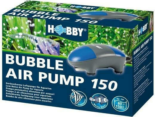 Hobby Bubble Air Pump 150 Аквариумна Въздушна Помпа С Една Изходяща Линия с Максимална Скорост на Потока 150lt/h