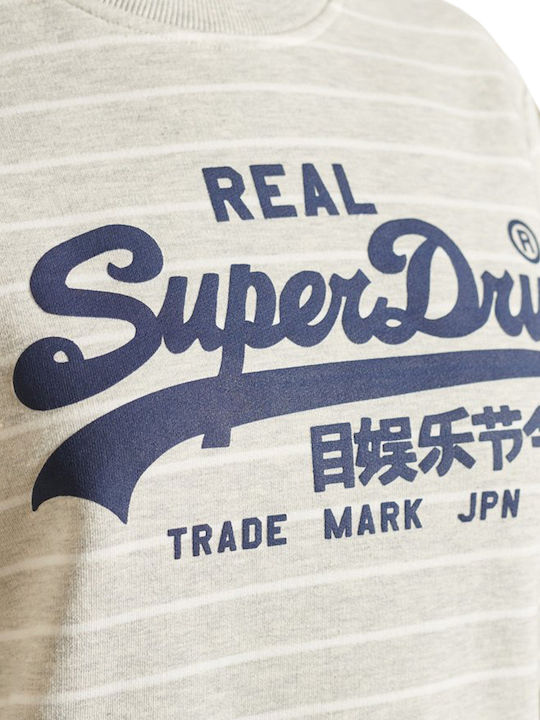 Superdry Vintage Logo Γυναικείο Φούτερ Athletic Grey Marl