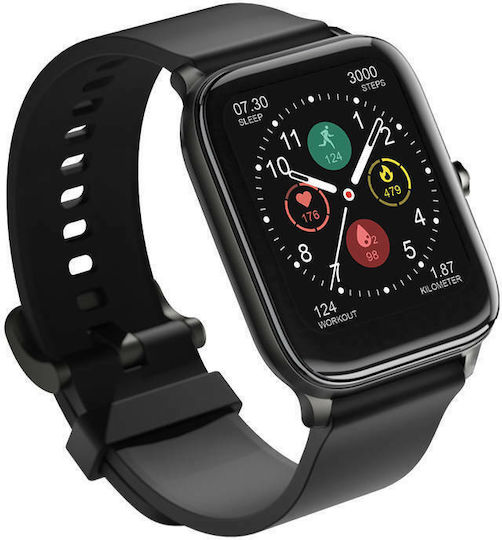 Haylou GST 43mm Smartwatch με Παλμογράφο (Μαύρο)