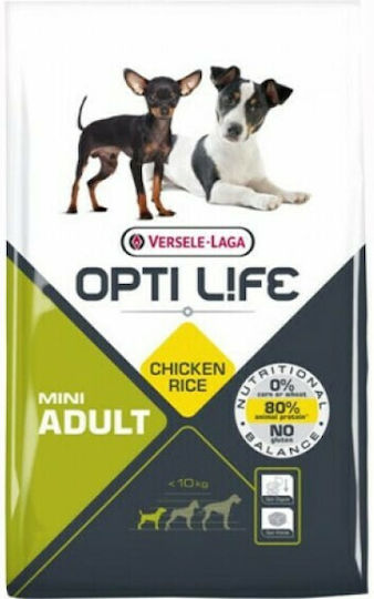 Versele Laga Opti Life Light Adult Mini 7.5kg Ξηρά Τροφή Διαίτης, χωρίς Γλουτένη για Ενήλικους Στειρωμένους Σκύλους Μικρόσωμων Φυλών με Κοτόπουλο και Ρύζι