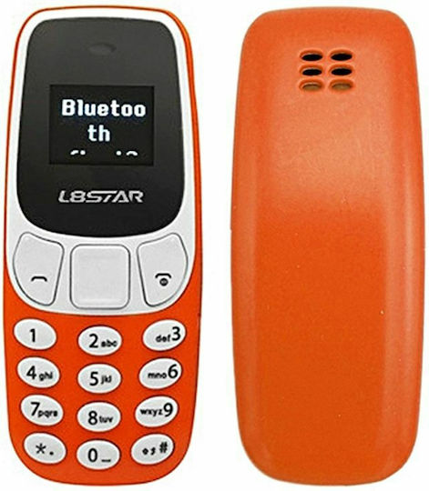 L8STAR BM10 Mini Dual SIM Mobile with Buttons Orange