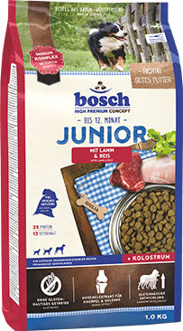 Junior 3кг Суха Храна без Глутен за Кученца с Агнешко и Ориз