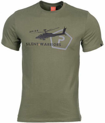 Pentagon Ageron "Helicopter" T-shirt Olive Silent Warriors Olive