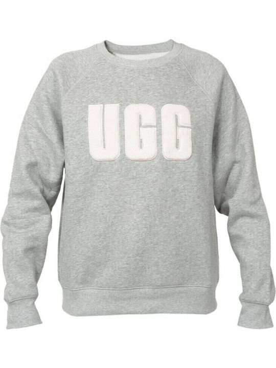 Madeline Fuzzy Logo Damen Sweatshirt Gray