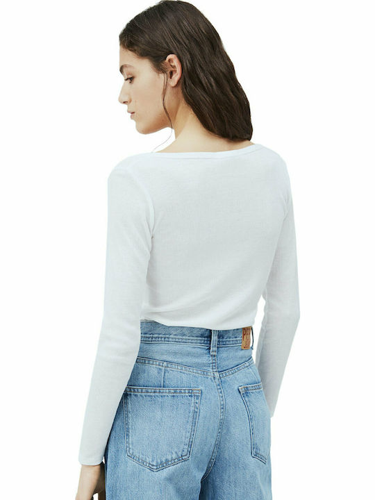 Pepe Jeans Alexa Damen Bluse Langärmelig Mousse