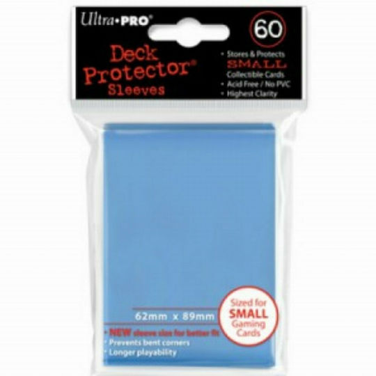 Ultra Pro Game Accessory Card Sleeves Light Blue 62x89mm (Small) 60τμχ 82972