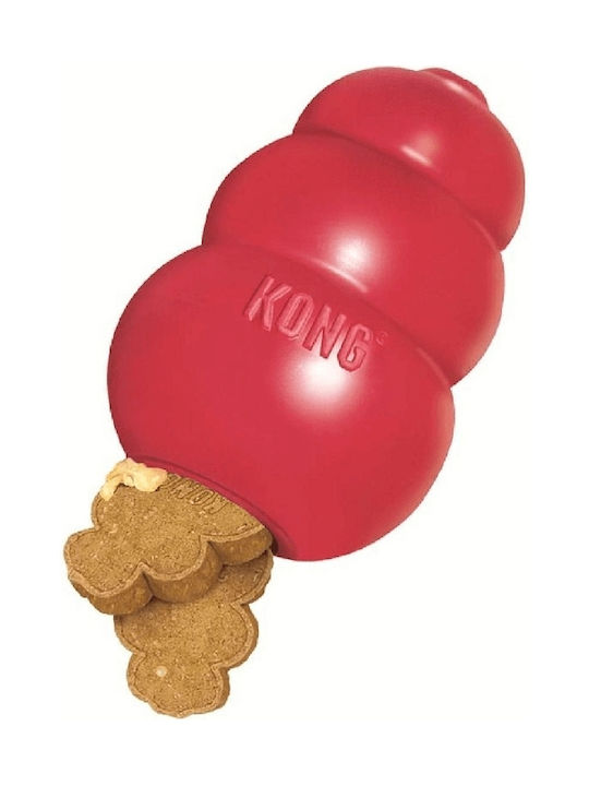 Kong Classic Играчка За Куче За Дъвчене От Каучук Medium 9см Червена 1бр