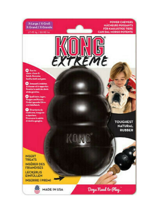 Kong Classic Dog Chewing Toy Rubber Small 7.5cm Black 1pc