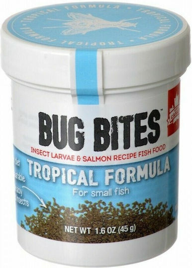 Fluval Bug Bites Micro Τροφή για Τροπικά Ψάρια σε Κόκκους 45γρ.