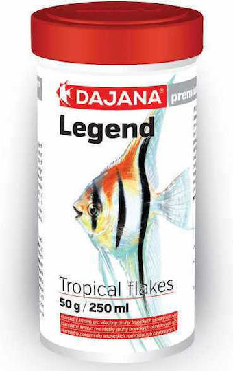 Dajana Legend Τροφή για Τροπικά Ψάρια σε Νιφάδες με Σπιρουλίνα 100ml 20γρ.