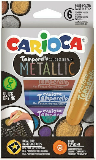 Carioca Temperello Metallic Lavabili Markere de Desen Set 6buc