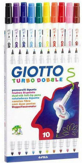 Giotto Turbo Dobble Markere de Desen 2.5mm Set 10buc
