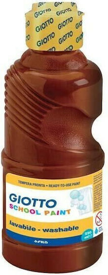 Giotto School Paint Tempera Paints Brown in Bottle 250ml 1pcs