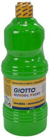 Giotto School Paint Tempera Paints Green in Bottle 1000ml 1pcs