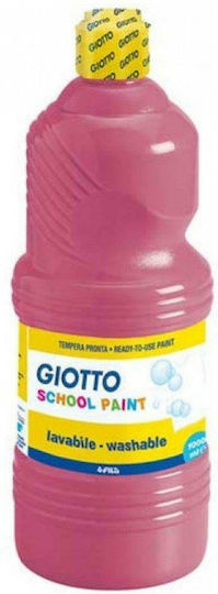 Giotto School Paint Tempera Paints Pink in Bottle 1000ml 1pcs