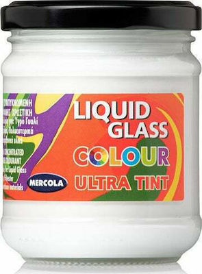 Mercola Liquid Glass Ultra Tint Vopsea pentru pictură Albă pentru Sticlă lichidă 90ml