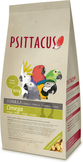 Psittacus Omega Formula Food Pellet for Big Parrots 800gr