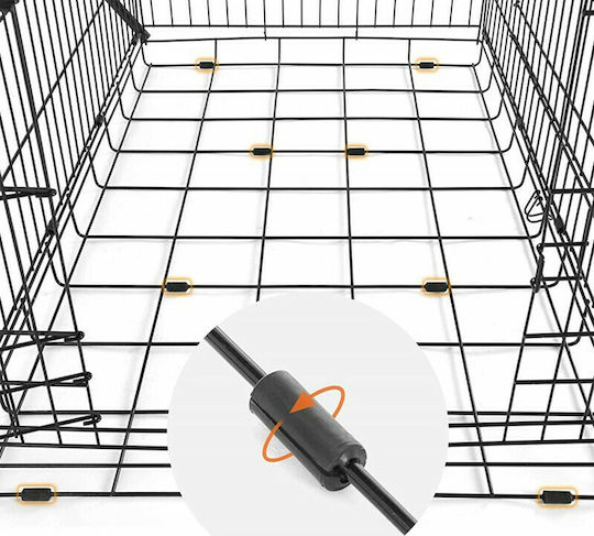 Pet Camelot Dog Wire Crate with 2 Doors Metal Restriction 93x57x65cm. 93x57.5x65cm