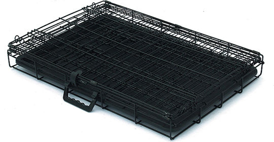 Glee Xlarge Dog Wire Crate XLarge with 2 Doors Black 107x70x77.5cm