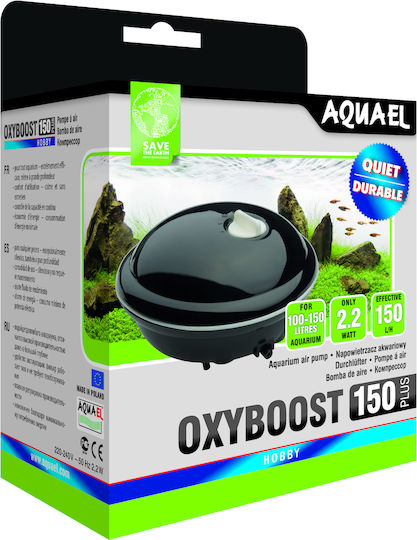 Aquael Oxyboost 150 Plus Аквариумна Въздушна Помпа С Една Изходяща Линия