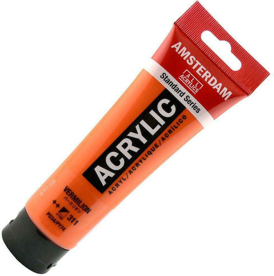 Royal Talens Amsterdam All Acrylics Standard Set Culori Acrilice Pictură Vermillion 311 120ml 1buc