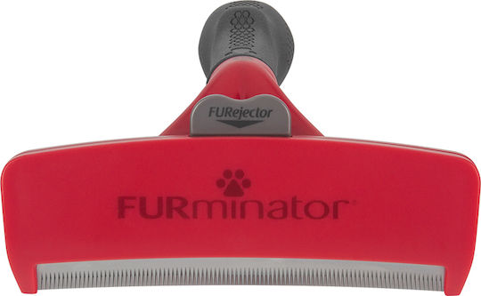 FURminator Tool Comb XLarge for Short-Haired Dogs with Razor for Hair Removal Red