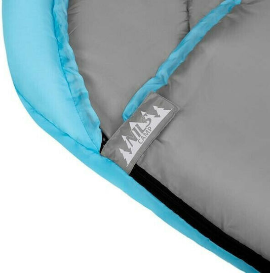 Nils Sleeping Bag Single Summer NC2008 Size Μ Grey-Mint