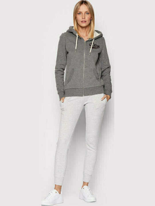 Pride In Craft Women's Sweatshirt Jacket Hooded Gray