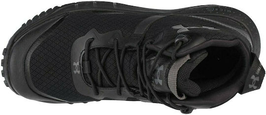 Under Armour Στρατιωτικά Ημιάρβυλα Valsetz Mid Καλοκαιρινά από Συνθετικό Δέρμα Μαύρα