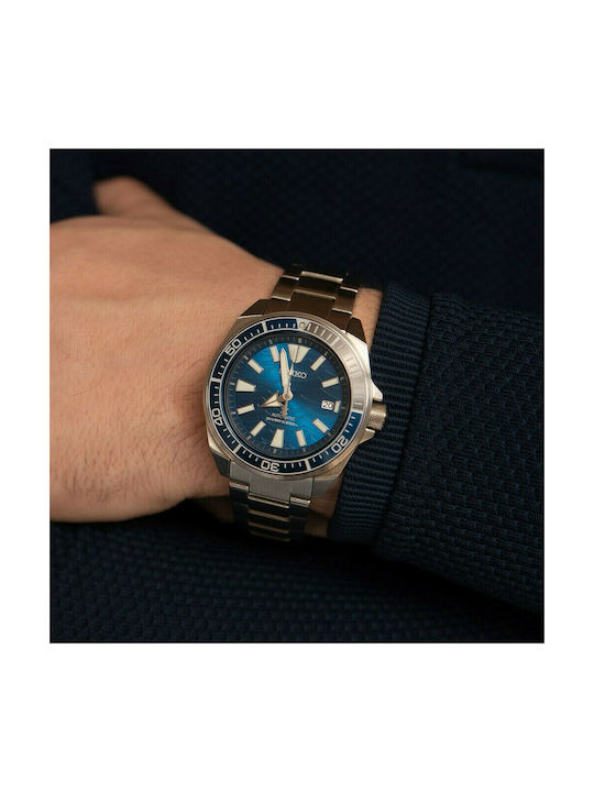 Seiko Prospex Save The Ocean Men's Watch 43.8mm Automatic with Silver Metal Bracelet