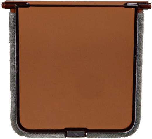 Trixie Door Dog Spare Part made of Plastic in Brown Color 15.8 x 14.7cm