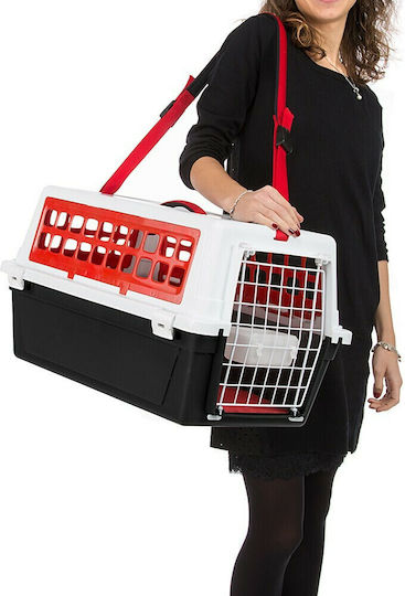 Ferplast Atlas 10 Trendy Plus Κλουβί Μεταφοράς Σκύλου Μαύρο 48x48x32.5cm