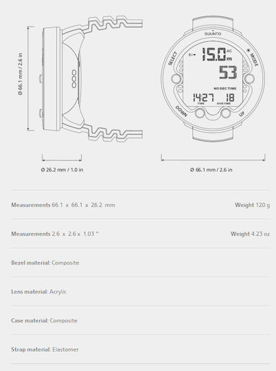 Suunto Diving Watch Zoop Novo Black