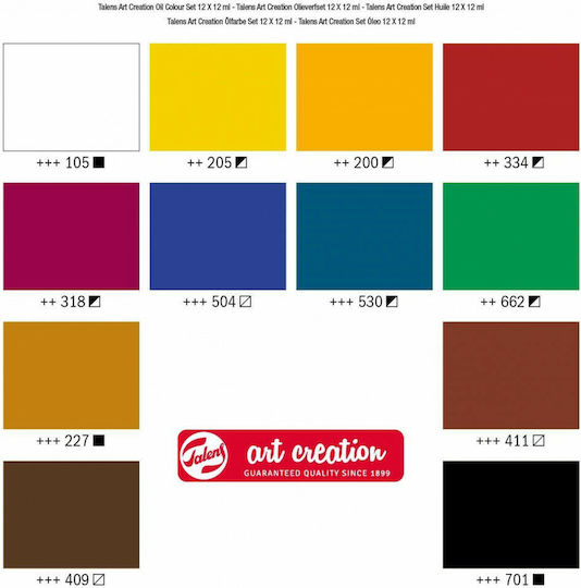 Royal Talens Oil Colour Set Σετ Λαδομπογιές 12ml 12τμχ