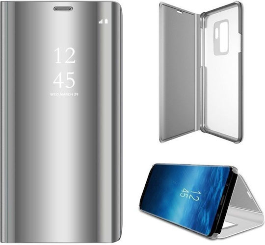 Clear View Book Πλαστικό Ασημί (Galaxy A12)