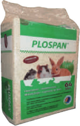 Plospan Ροκανίδια για Κλουβί Τρωκτικών με Λεμόνι 64lt