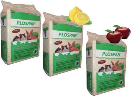 Plospan Ροκανίδια για Κλουβί Τρωκτικών με Λεμόνι 64lt