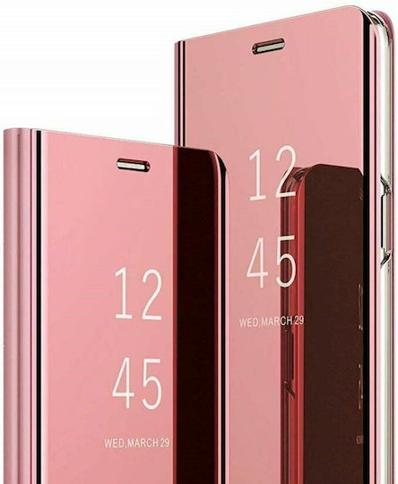 Hurtel Clear View Книга Пластмаса Розово злато (Redmi Note 9S / 9 Pro / 9 Pro Max)