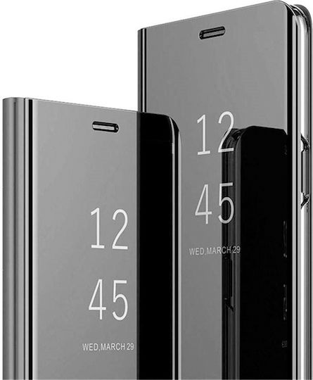 Hurtel Clear View Book Πλαστικό Μαύρο (Redmi Note 9S / 9 Pro / 9 Pro Max)