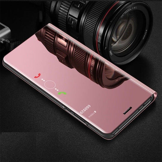 Hurtel Clear View Книга Пластмаса Розово злато (Redmi Note 9S / 9 Pro / 9 Pro Max)