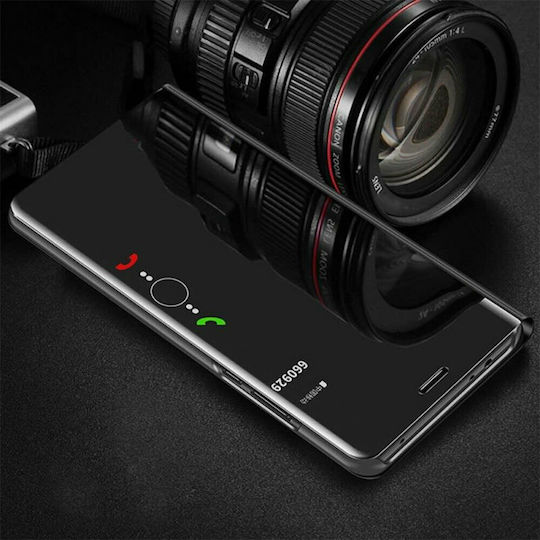 Hurtel Clear View Book Πλαστικό Μαύρο (Redmi Note 9S / 9 Pro / 9 Pro Max)