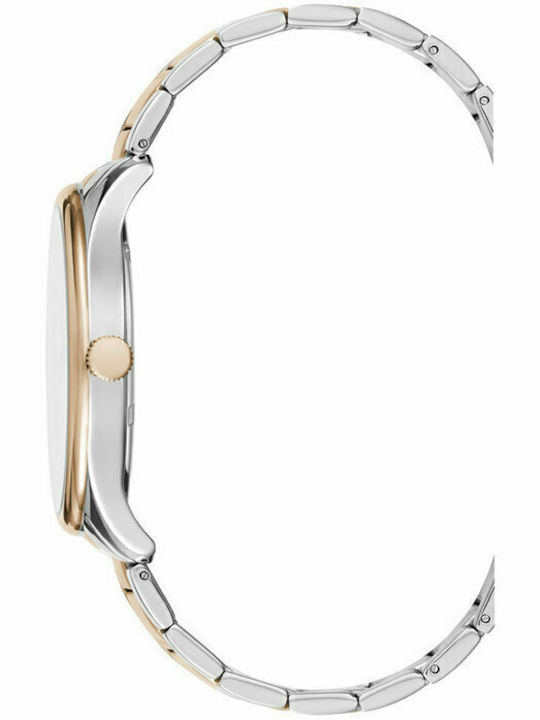 Kenneth Cole Ανδρικό Ρολόι 42mm Μπαταρίας με Ασημί Μεταλλικό Μπρασελέ
