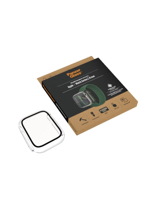 PanzerGlass Full Body Πλαστική Θήκη με Τζαμάκι Clear για Apple Watch 7, Apple Watch 8 41 mm