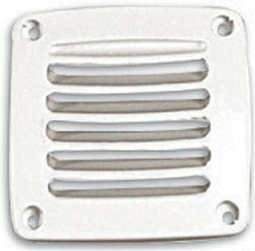 Lalizas Περσίδα Αεραγωγού Σκάφους Πλαστική 118x118mm Λευκό Χρώμα