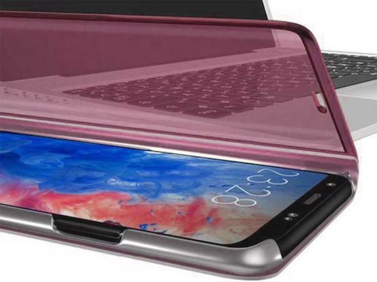 Hurtel Clear View Book Plastic Rose Gold (Galaxy A21s)