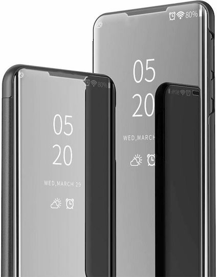 Hurtel Clear View Book Πλαστικό Μαύρο (Redmi 9)