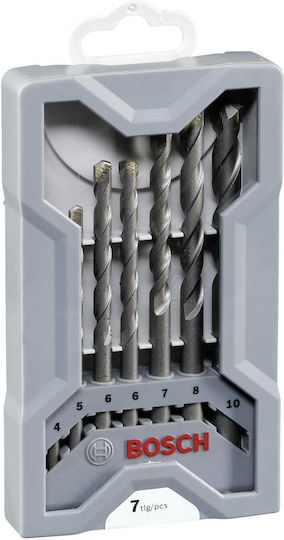 Bosch CYL-3 Satz 7 Diamantbohrer Hartmetall mit Zylindrischem Schaft für Gemäuer