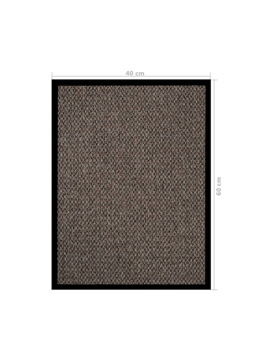vidaXL Entrance Mat Carpet with Anti-slip Backing Beige 40x60cm
