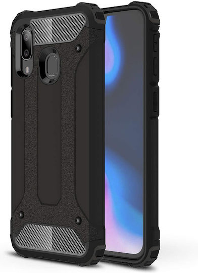 Hurtel Tough Armor Back Cover Πλαστικό Μαύρο (Galaxy A40)